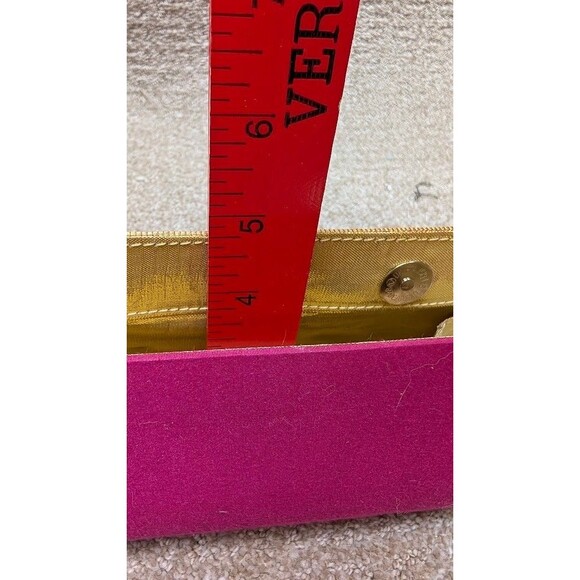 Paithani Rane Clutch Bag Pure Silk Fabric Snap Closure Intricate Detail No Chain - Picture 9 of 10